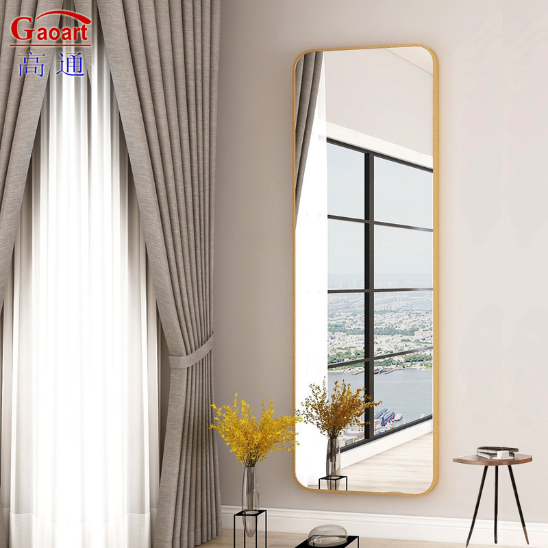 Aluninium Alloy Frame Wall Art for Modern Style Entry Square Decor in Golden and Silver