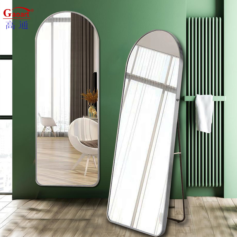 Aluninium Alloy Frame Large Stand Barber House Decor Mirror for Modern Stylish Style
