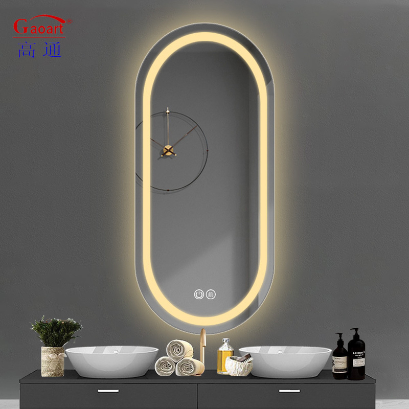 Glass Mirror Illuminated Full Length Home Decor for Smart Fitness Bathroom Salon