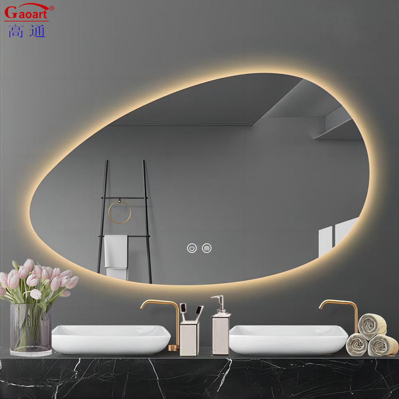Genuine Glass Mirror Full Length Backlit Wall Hanging With LED Light for Everyday
