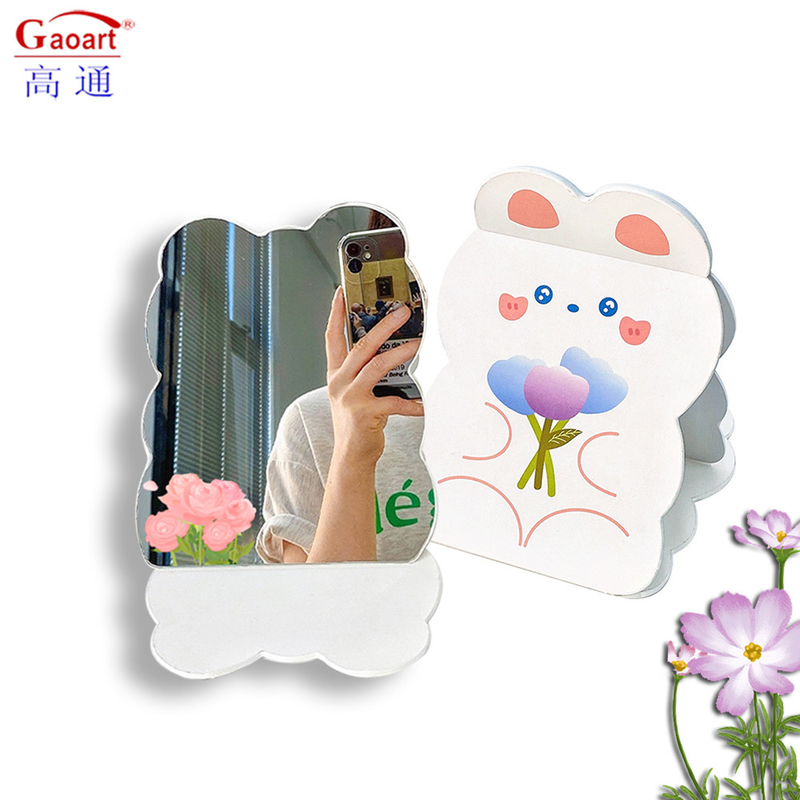Extra LOGO Foldable Makeup Fold Make-Up Cute Travel Cosmetic Vanity Mirror for and LOGO