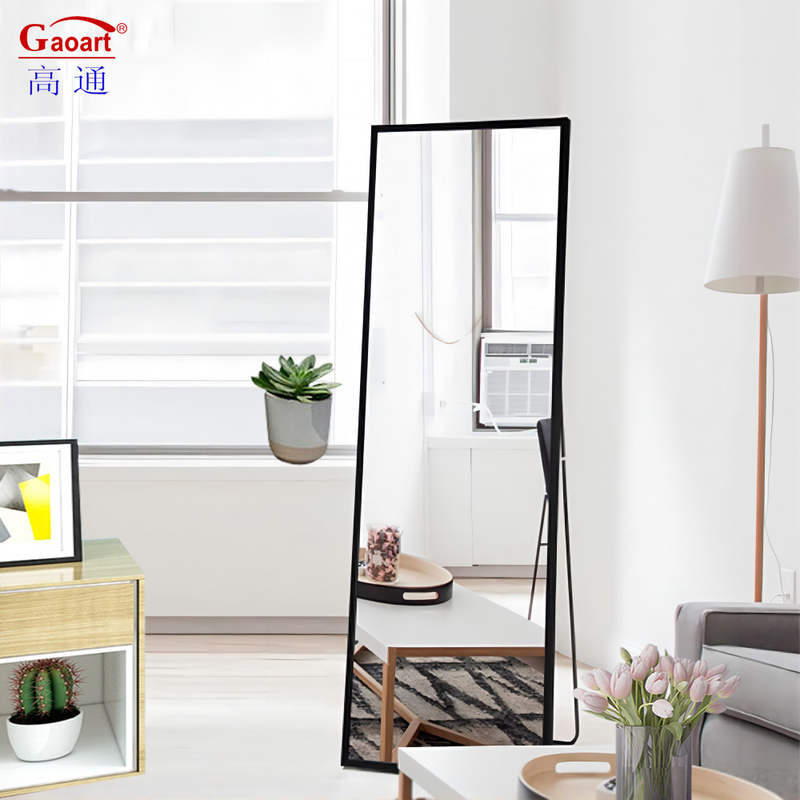 Large Standing Full Length Size Gold Arch Oversized Sticker Mirror for Living Room