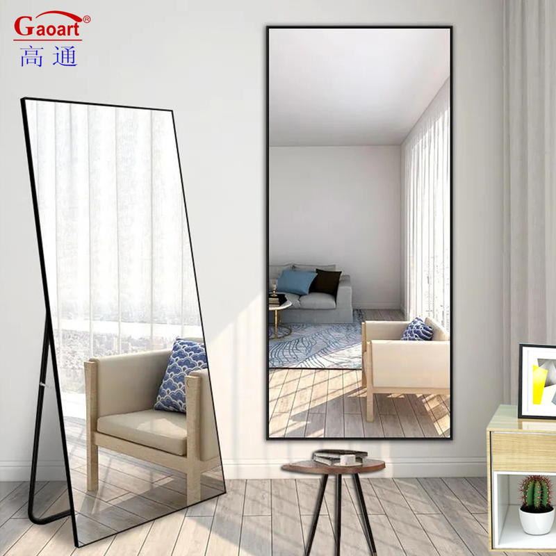 Contemporary Style Bathroom Mirror for Full Body Length in Bath Stand and Dress House