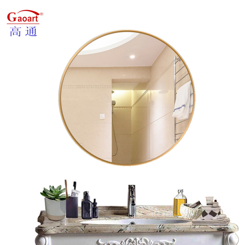 Bathroom Decorative Round Mirror with Unbreakable Sheet Shower Full Size Glass Length