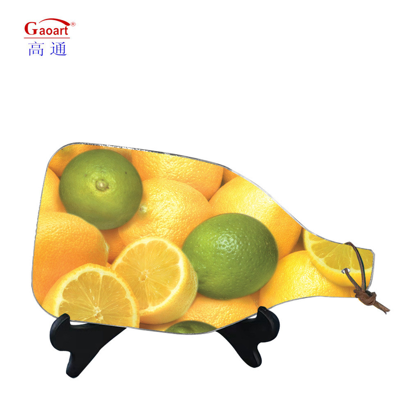 Customized Color Unbreakable Kitchen Square Tempered Glass Cutting Board for Cheese Slice