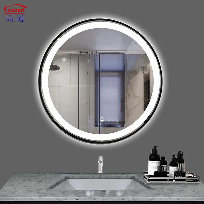Large Decorative Glass Mirror Nordic Modern Bath Wall for Smart Fitness Mirror in Bathroom