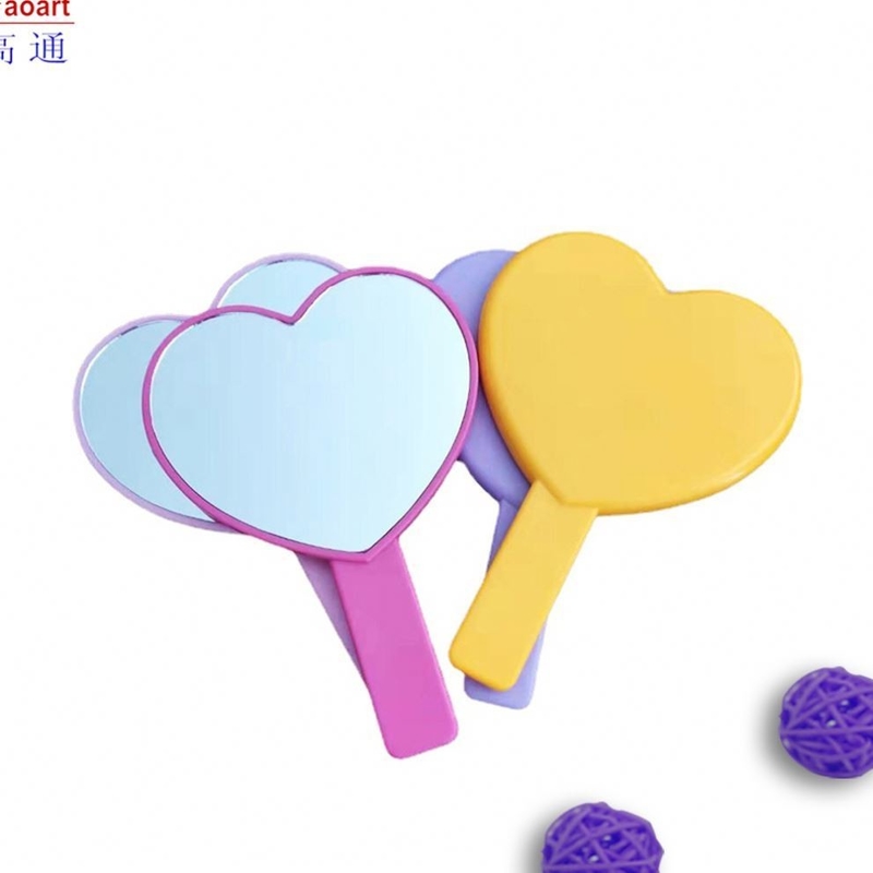 Compact Circle Cosmetic Make Up Petit Miroir Design Style Fashion Plastic Glass Mirror