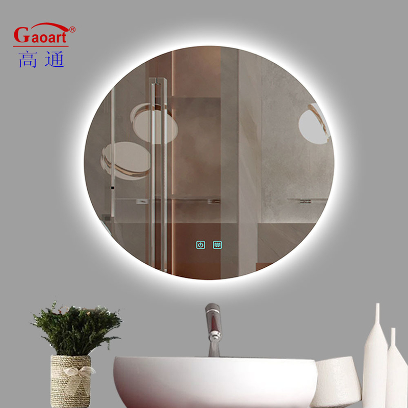 Glass Backlit Smart LED Bathroom Mirror Light for Everyday in Small Salon or Bedroom