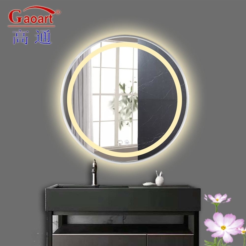 Bathroom Decoration Morden Style Backlit Smart Glass Touch Screen Wall with LED Mirror