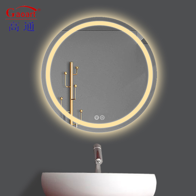 Customized Size LED Bathroom Mirror Light for Frameless Wall and Smart Touch Screen
