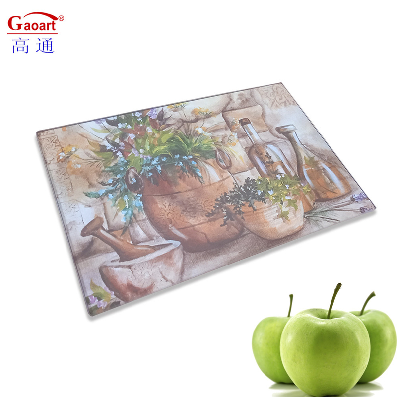 Modem Design All-Season Tempered Glass Cheese Slice Placemats for Cutting and Serving