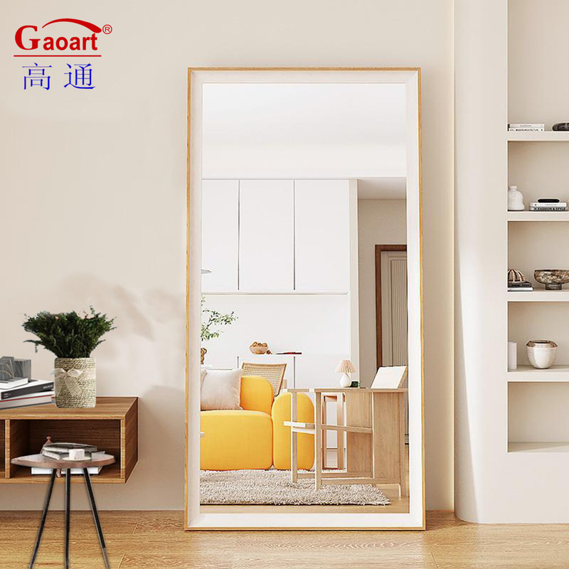 Living Room Plastic Frame Floor Mirror Popular Design Vintage Antique Bathroom Decor