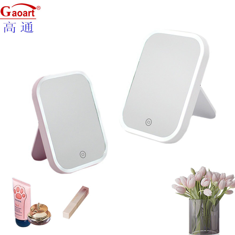 18x13.5cm LED Light Mirror Vanity Make Up Compact for House Decor in Modern Design