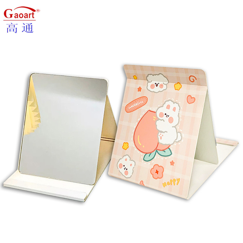 Every Day Fashion Foldable Heart-Shaped Travel Makeup Vanity with Small Logo Mirror