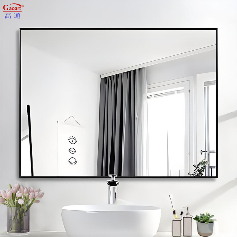 Home Wineshop Must-Have Art Deco Design Style Genuine Gold Vanity Framed Wall Mirror