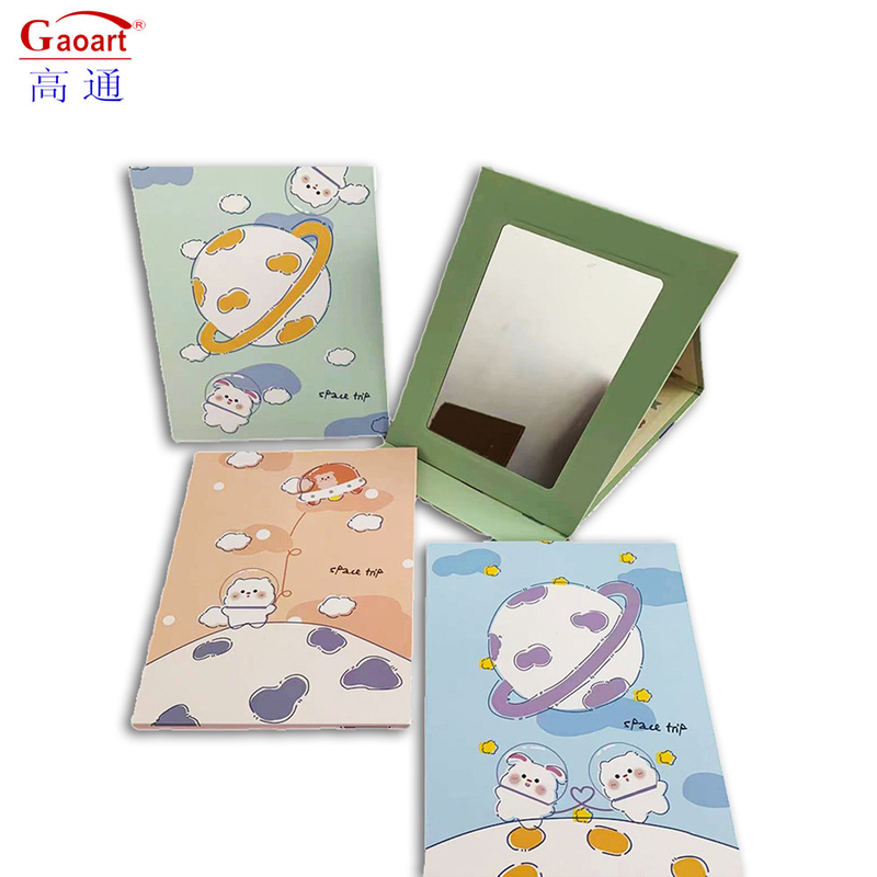 Coated Paper and Glass Mirror The Ideal Combination for a Cute Folding Makeup Mirror