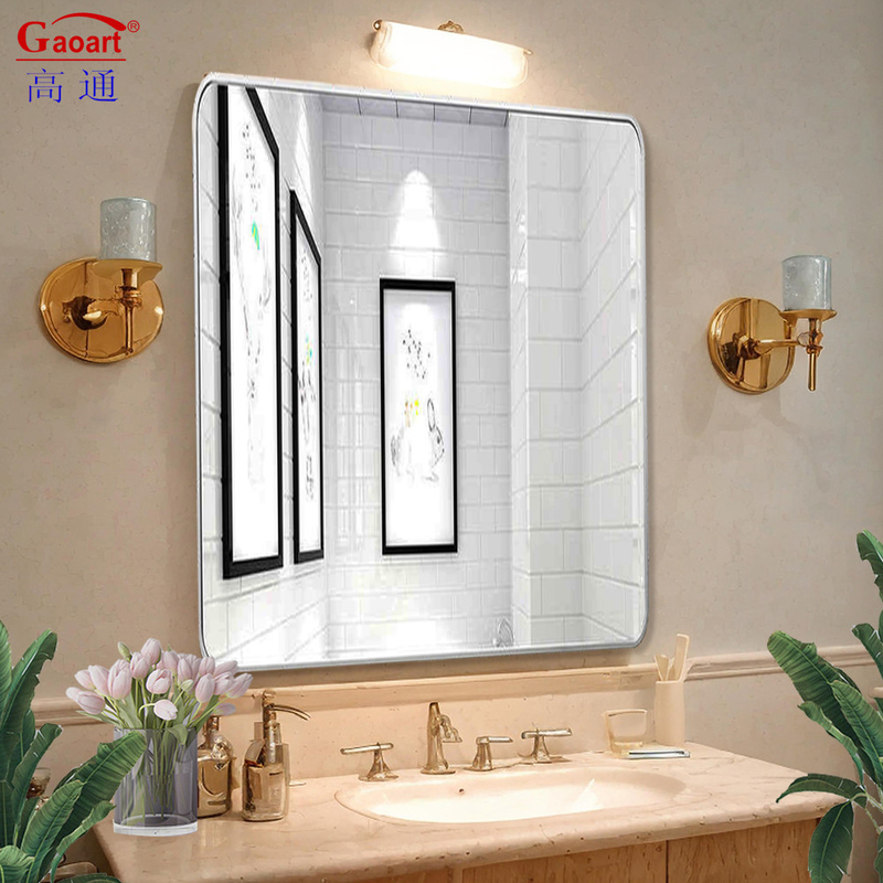 Customized Size Black Iron House Decor Frame Mirror for Bathroom Wall Hanging Best Oval