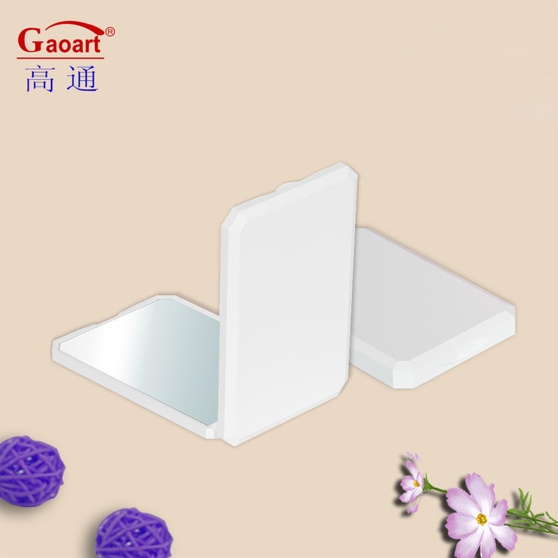 Every day Plastic Glass Mirror Foldable Makeup Travel Heart Shaped Logo Mirror