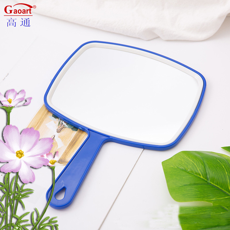 Extra LOGO Yes Small Hand Mirror Compact Custom Dressing Makeup Handheld Held for Daily