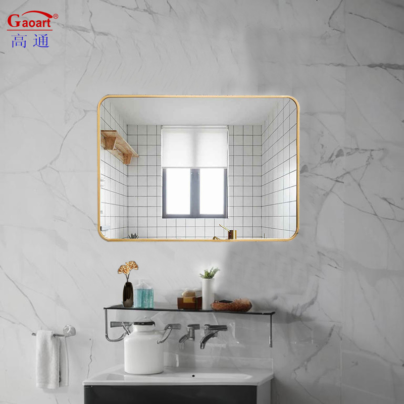 Modern Hanging Wall Art Decor Aluminium Frame Mirror for Bathroom Decoration Everyday