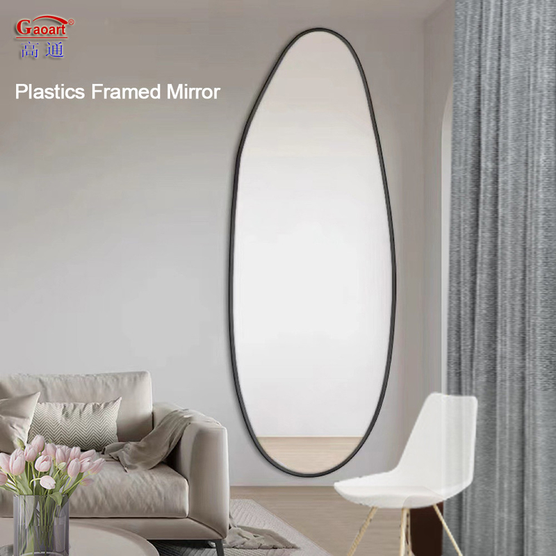 Large Iron Bathroom Wall Metal Framed Modern Decor With Glass Mirror And Gold Frame