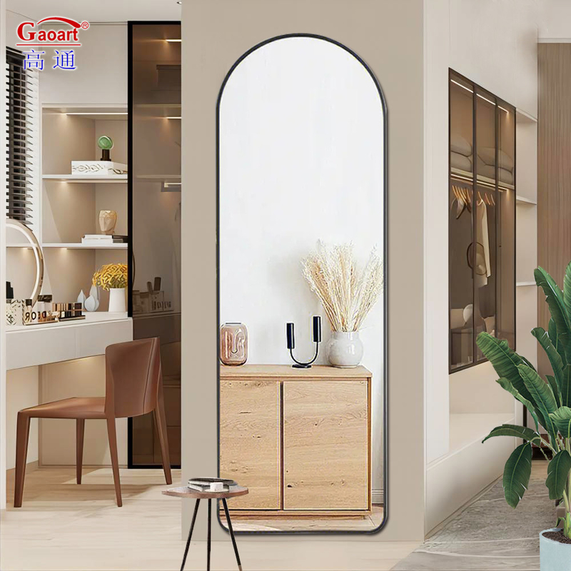 Bathroom Art Deco Hotel Mirror with Full Length Craft and Nordic Luxury Design Style