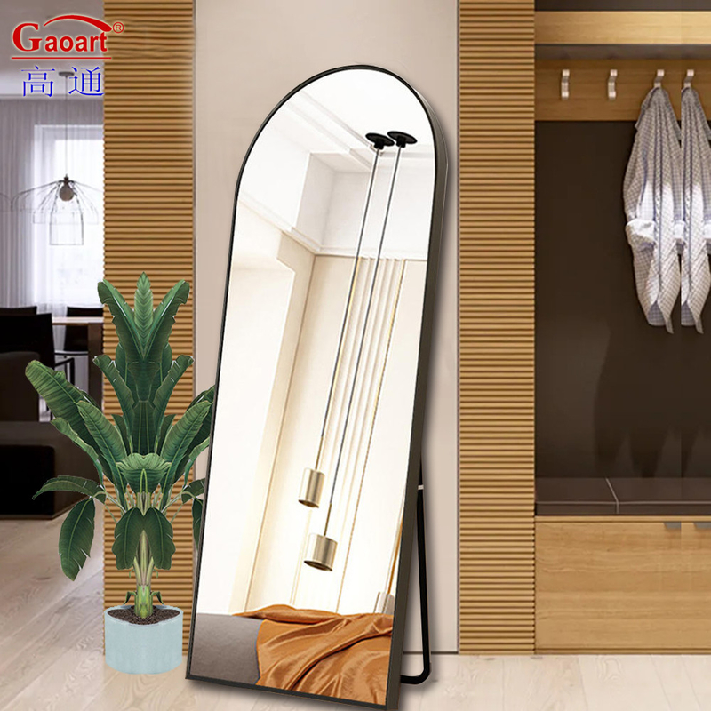 Living Room Wall Decor Modern Style Extra Large Dresser with Silver Glass Mirror