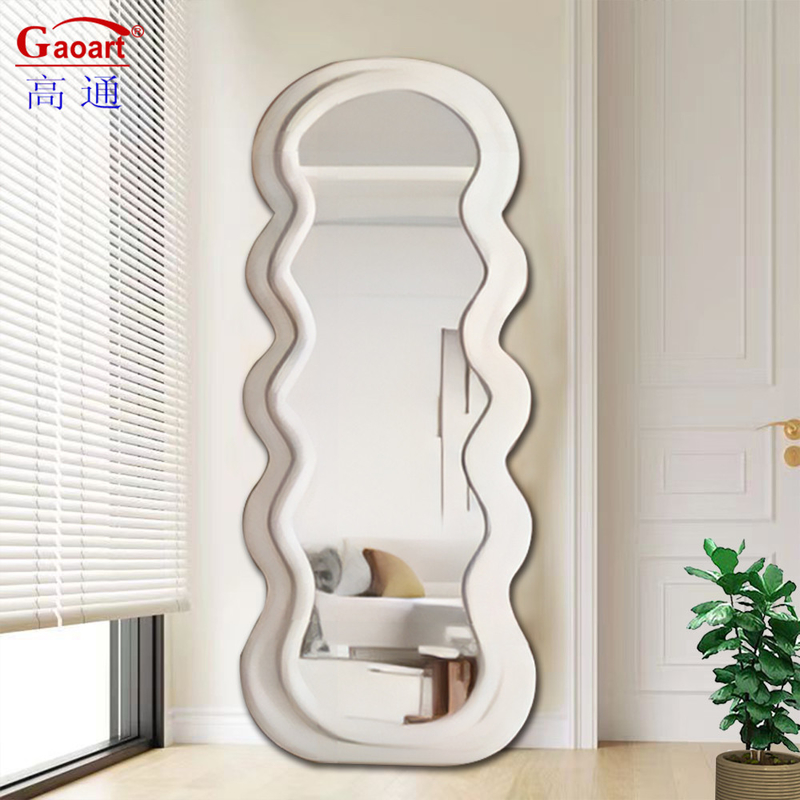 MDF Glass Mirror Customized Frame Width Dressing Room Hotel Art Deco Wall Mount Personalized Long Mirror
