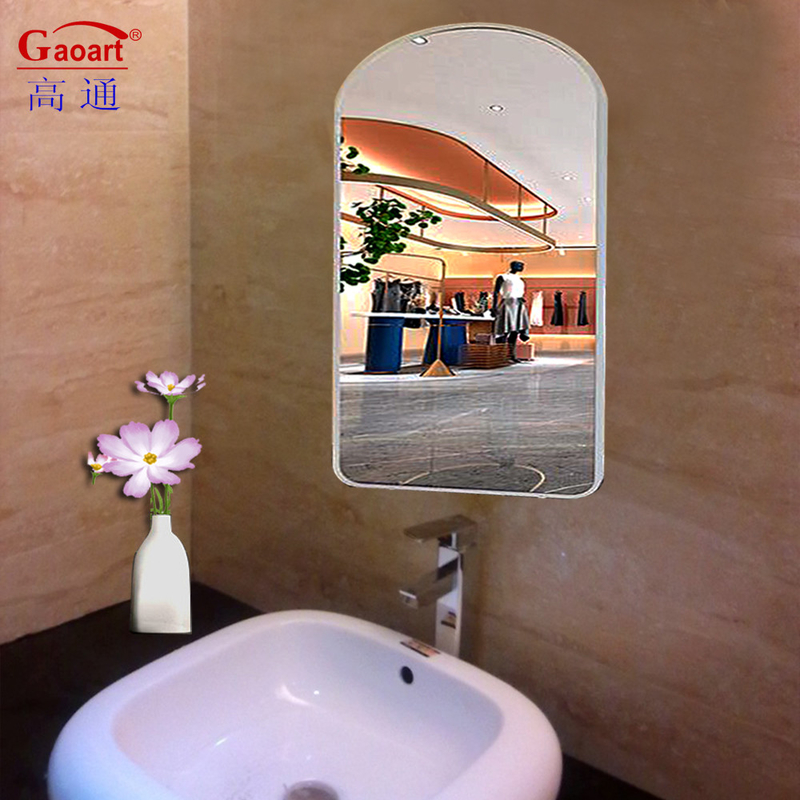 Customized Size Full Length Polished Round Wall Mirror for Bathroom Occasion Ever day