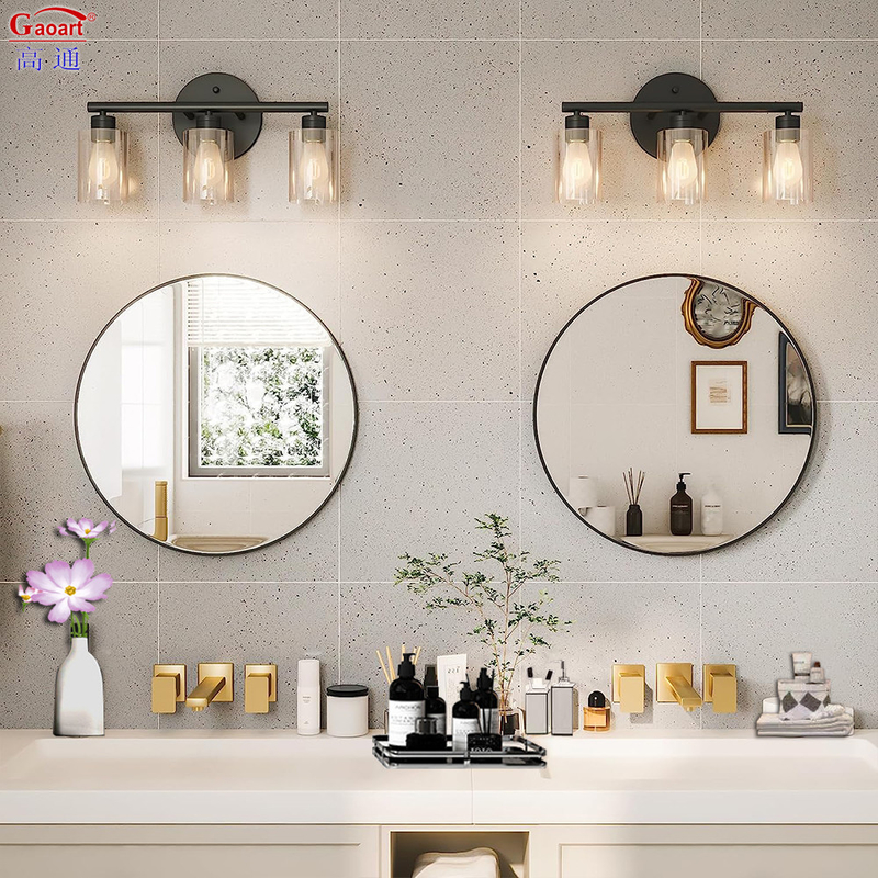 Huge Hotel Hair Station Funky Toilet Full Length Salon Sticker Round Mirror Wall Decor
