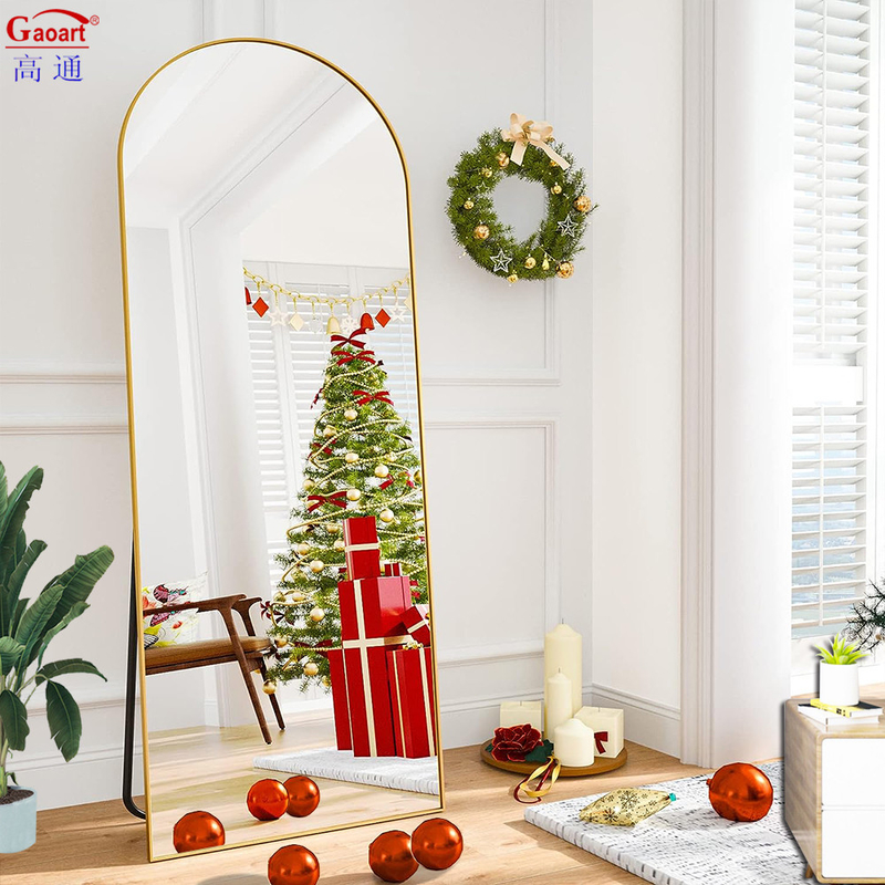 Every day Modern Bedroom Dressing Design with Large Floor Length Mirror in Iron Frame